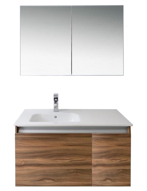 Mueble de baño Bannio café claro