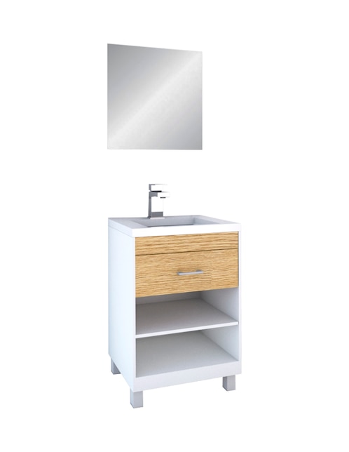 Mueble de baño Gravita Lucas de melamina