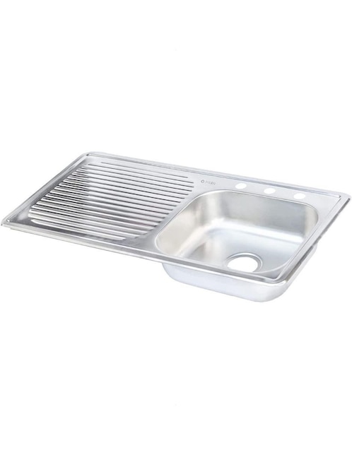 Tarja de acero inoxidable CNX con escurridor izquierdo TSEI10050