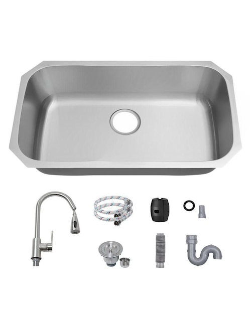 Tarja 1 tina de acero inoxidable Yma Home Kit ovalada 1T
