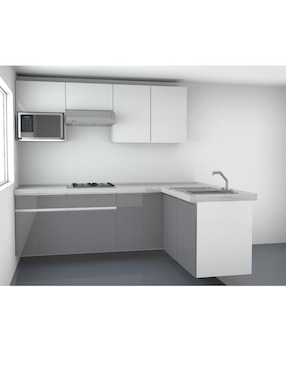 Cocina Integral Ferreti Roma blanca