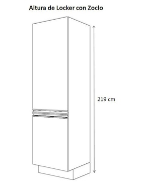 Locker izquierdo Ferreti Roma blanco