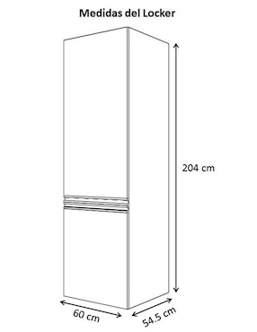 Locker izquierdo Ferreti Roma blanco