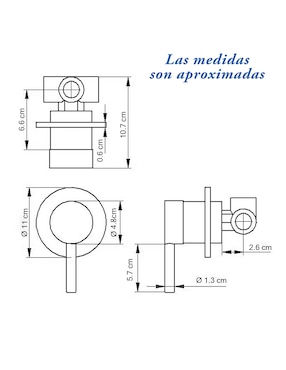 Monomando para regadera Gravita