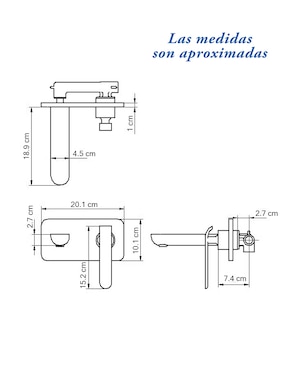 Monomando para lavabo Gravita