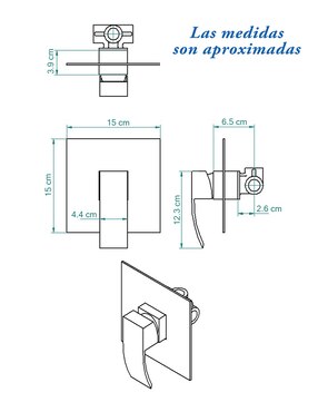 Monomando para regadera Gravita