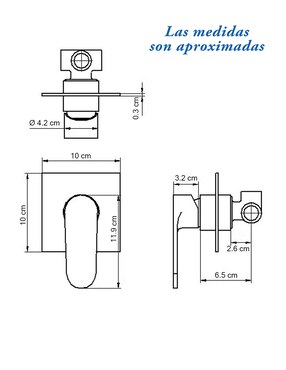 Monomando para regadera Gravita