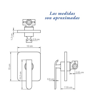 Monomando para regadera Gravita