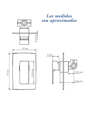 Monomando para regadera Gravita