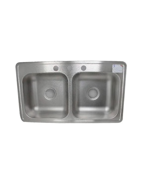 Tarja doble tina de acero inoxidable Eb M-110-19
