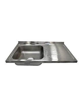 Tarja de acero inoxidable Eb con escurridor derecho CACM-402