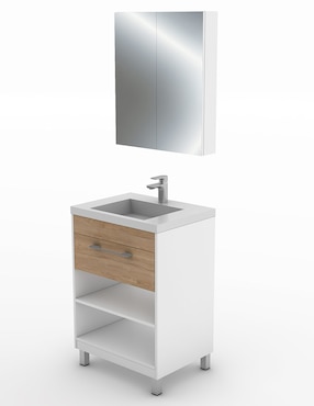 Paquete de baño Gravita Lucas de melamina armable