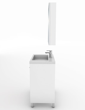 Paquete de baño Gravita Lucas de melamina armable