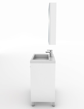 Paquete de baño Gravita Lucas de melamina armable