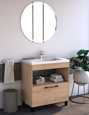 Paquete de baño Gravita Olivia de melamina armable