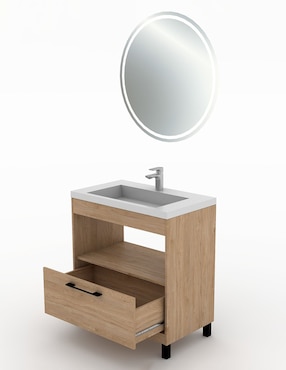 Paquete de baño Gravita Olivia de melamina armable