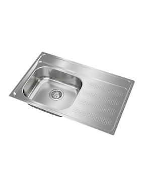 Tarja de acero inoxidable Teka con escurridor derecho GALAXY800T-XP1B1DRBW