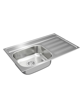 Tarja de acero inoxidable Teka con escurridor derecho GALAXY800T-XP1B1DRBW