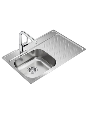 Tarja de acero inoxidable Teka con escurridor derecho GALAXY800T-XP1B1DRBW
