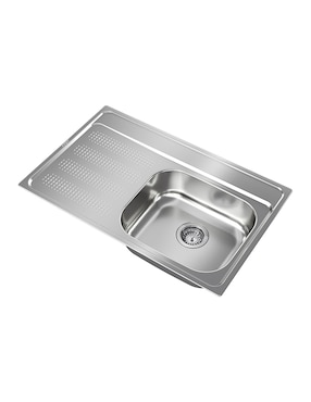Tarja de acero inoxidable Teka con escurridor izquierdo GALAXY800T-XP1B1DLBW