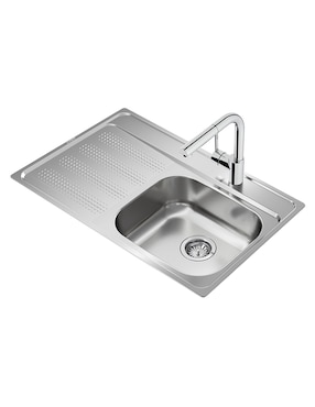 Tarja de acero inoxidable Teka con escurridor izquierdo GALAXY800T-XP1B1DLBW
