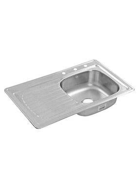 Tarja de acero inoxidable Eb Técnica con escurridor izquierdo C101N