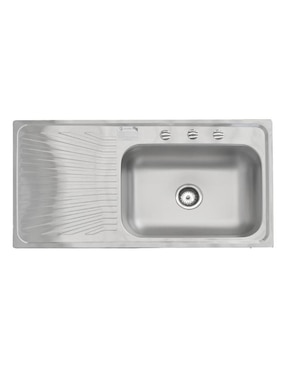 Tarja de acero inoxidable Eb Técnica con escurridor izquierdo K201