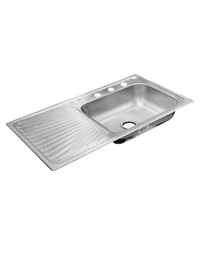 Tarja de acero inoxidable Eb Técnica con escurridor izquierdo K201