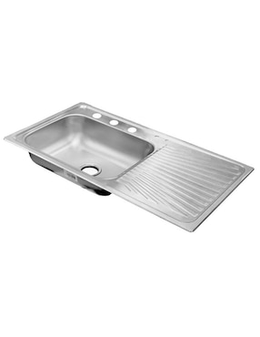 Tarja de acero inoxidable Eb Técnica con escurridor derecho K202
