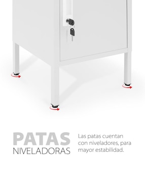 Locker Guardex casillero alto de 5 puertas acero inoxidable