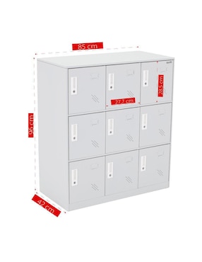 Locker Guardex Locker de 9 puertas acero inoxidable