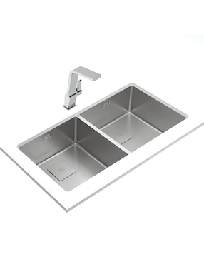 Tarja doble tina de acero inoxidable Teka FLEXLINEA RS15 860 2B