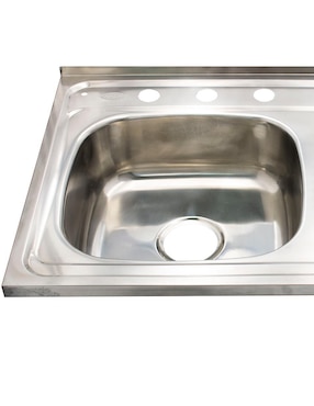 Tarja de acero inoxidable Alfa con escurridor derecho XTA-83-DER