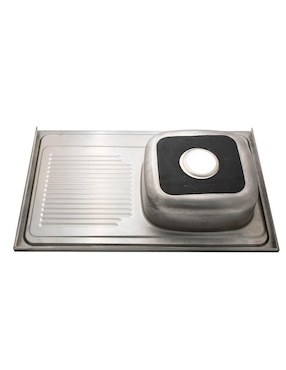 Tarja de acero inoxidable Alfa con escurridor derecho XTA-83-DER