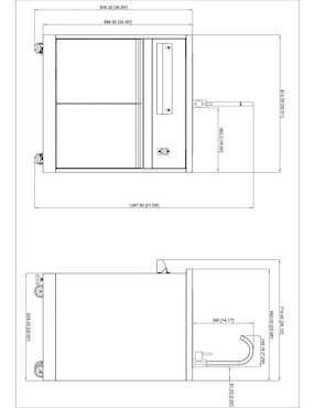 Gabinete plegable Thor Kitchen de acero inoxidable