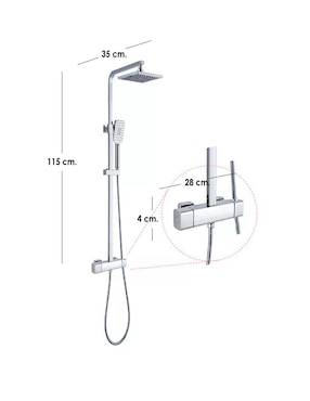 Regadera para baño Ilios Innova