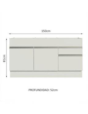 Alacena armable Madesa glamy MDP