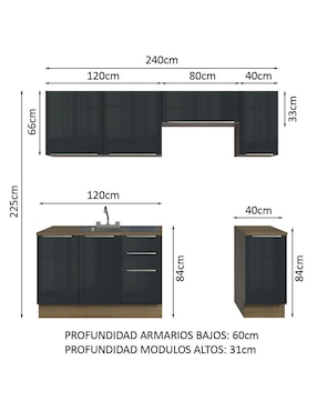 Alacena Madesa Lux MDP