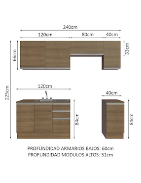 Alacena Madesa Glamy MDP