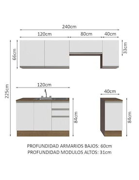 Alacena Madesa Glamy MDP