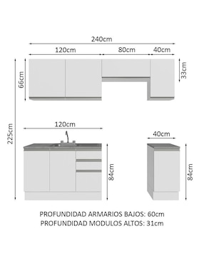 Alacena Madesa Glamy MDP