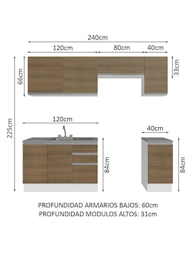 Alacena Madesa Glamy MDP