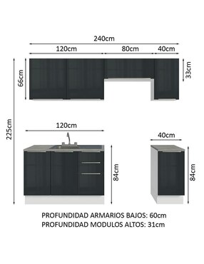 Alacena Madesa Lux MDP