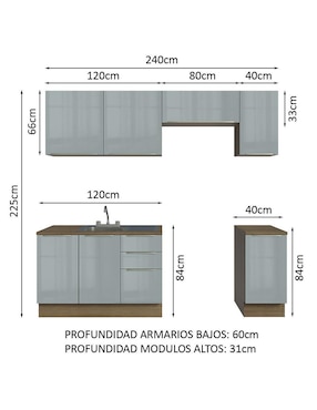 Alacena Madesa Lux MDP