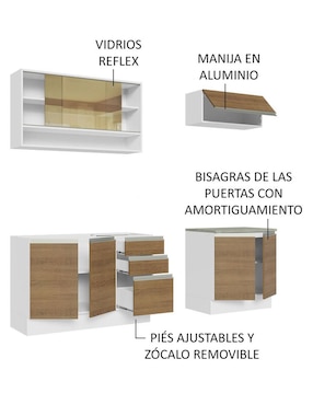 Alacena Madesa Glamy MDP