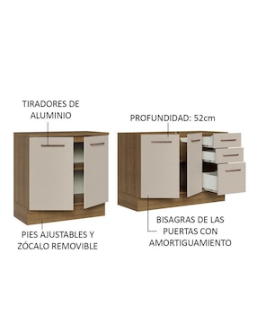 Alacena armable Madesa agata MDP