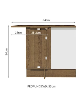 Alacena armable Madesa glamy MDP