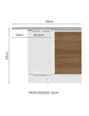Alacena armable Madesa glamy MDP