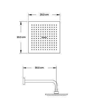 Regadera para baño Proyecta