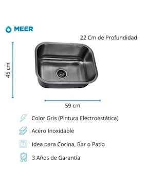 Tarja 1 tina de acero inoxidable CNX TS5945SC2NCANS4MZM8112